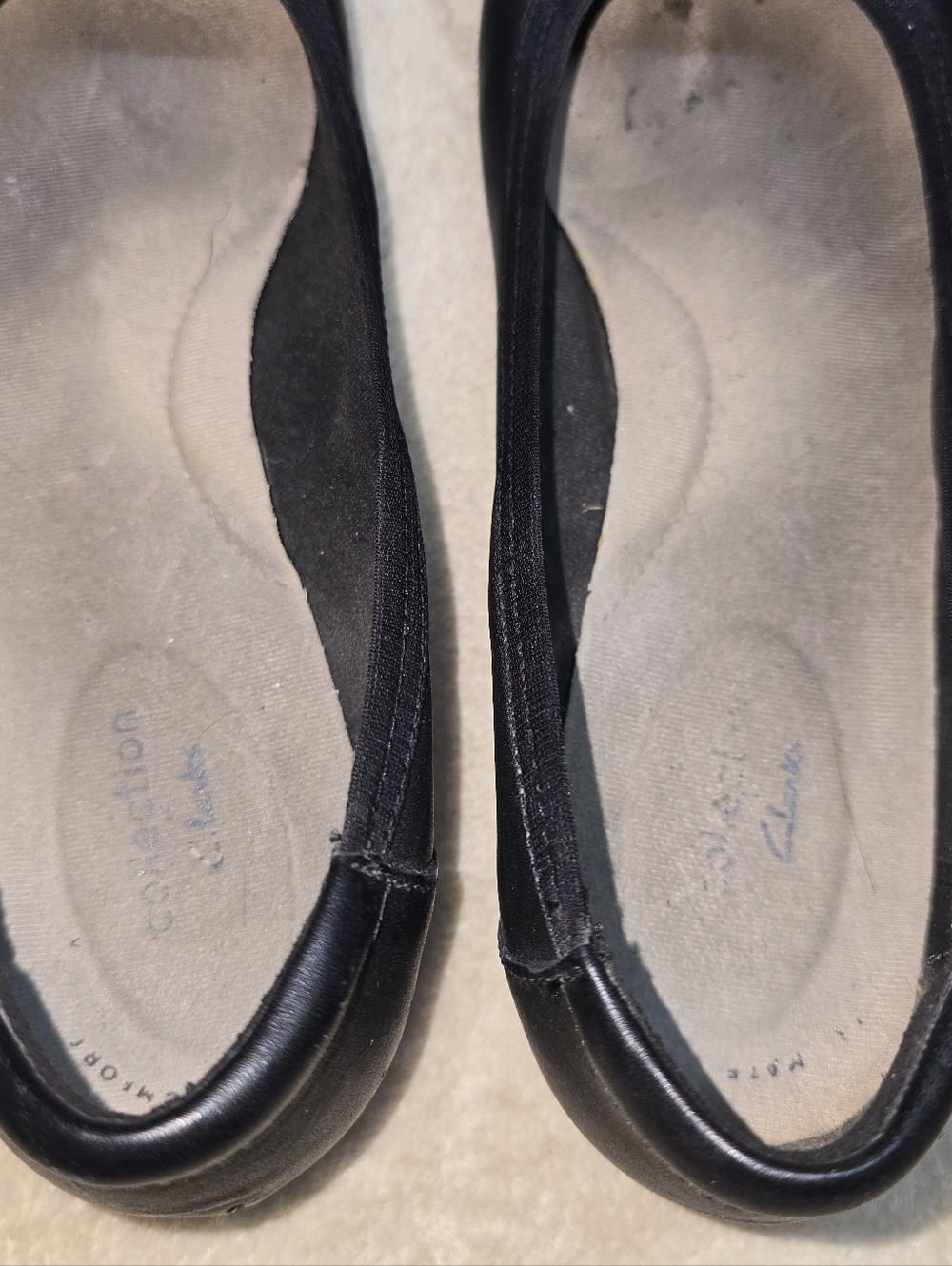 Clarks Gracelin Lola Ballet Flat Womens Size 9m Black Ultimate - Picture 3 of 6